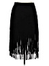 JOA Solid Black Casual Skirt Size L - photo 1