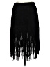 JOA Solid Black Casual Skirt Size L - photo 2