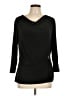 Jaclyn Smith Black 3/4 Sleeve Top Size L - photo 1