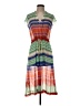 Nine West 100% Polyester Stripes Green Casual Dress Size 2 - photo 1