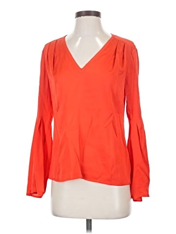 Trina Turk Long Sleeve Silk Top (view 1)