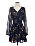 Lulus 100% Polyester Floral Blue Casual Dress Size S - photo 1