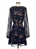 Lulus 100% Polyester Floral Blue Casual Dress Size S - photo 2