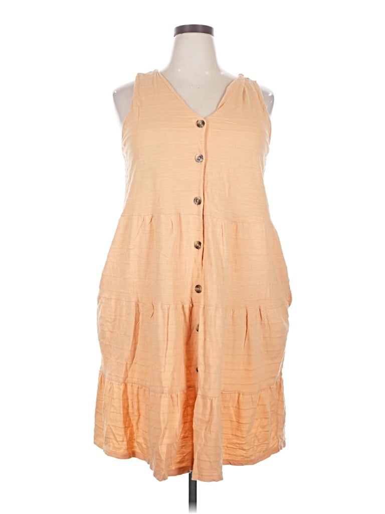 Pre-owned Sonoma Goods For Life Casual Dress In Orange