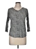Onque Casuals Gray 3/4 Sleeve Top Size M - photo 1