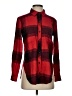 Athleta Plaid Red Long Sleeve Button-Down Shirt Size XS - photo 1