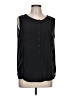 Merona 100% Polyester Black Sleeveless Blouse Size L - photo 1