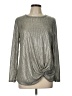 Kim & Cami Metallic Silver Pullover Sweater Size L - photo 1
