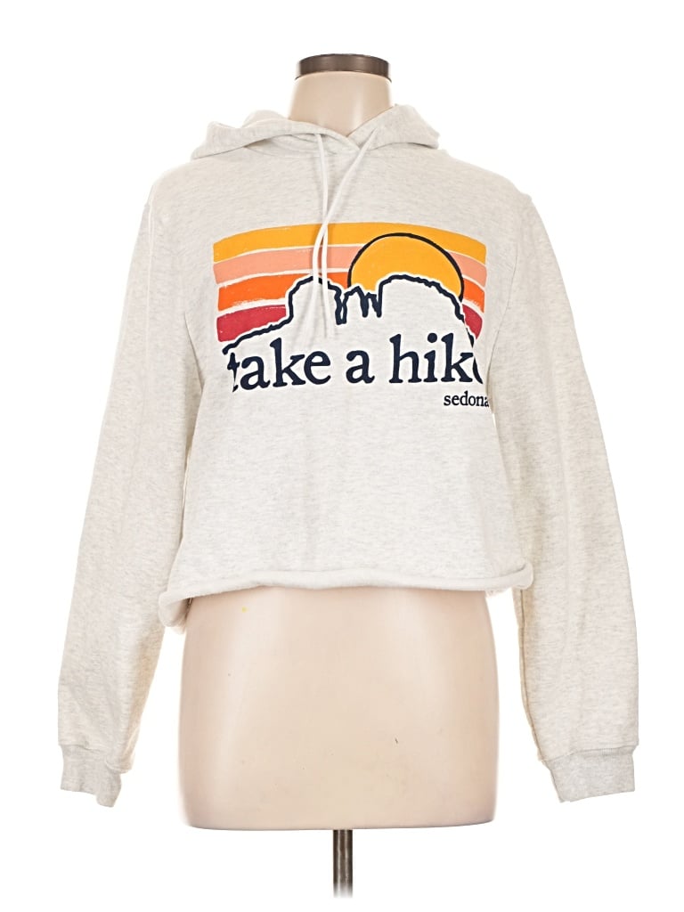 Pre-owned League Pullover Hoodie In Silver