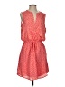 Gap 100% Polyester Print Orange Casual Dress Size S (tall) - photo 1