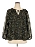 1.State 100% Polyester Black Long Sleeve Blouse Size 2X - photo 1