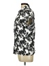 Essentials by Milano 100% Polyester Paisley Silver Short Sleeve Blouse Size L - photo 5