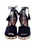 CAbi 100% Leather Blue Wedges Size 8 1/2 - photo 2