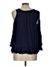 One World 100% Rayon Blue Sleeveless Blouse Size L - photo 2