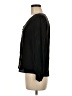 Amour Vert 100% Silk Black Long Sleeve Silk Top Size M - photo 5