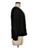 Amour Vert 100% Silk Black Long Sleeve Silk Top Size M - photo 4