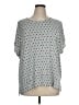 J.Jill Blue Short Sleeve Blouse Size XL - photo 1