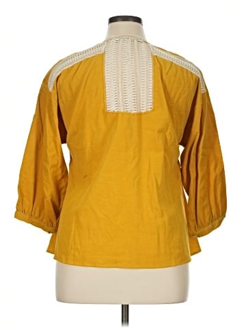 Zara Basic 3/4 Sleeve Button-Down Shirt (view 2)