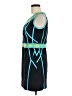 Etcetera Color Block Teal Cocktail Dress Size 6 - photo 5