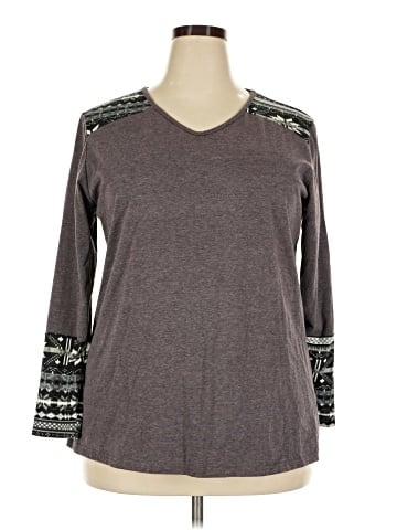Emery Rose 3/4 Sleeve Top (view 1)