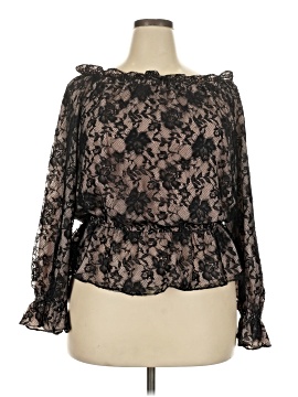 Adrianna Papell Long Sleeve Blouse