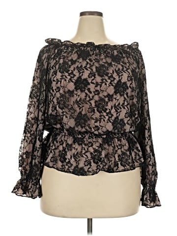 Adrianna Papell Long Sleeve Blouse (view 1)