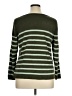 Talbots Outlet 100% Cotton Stripes Green Pullover Sweater Size XL - photo 2