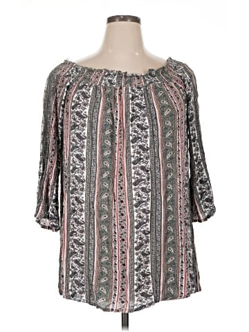Ultra Flirt 3/4 Sleeve Blouse (view 1)
