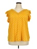Bobbie Brooks Yellow Sleeveless Blouse Size 3X - photo 1