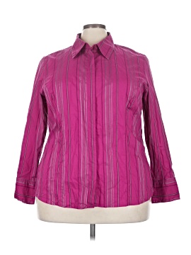 Lane Bryant 3/4 Sleeve Button Down Shirt
