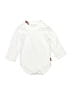 Gymboree 100% Cotton Solid White Long Sleeve Onesie Size 12-18 mo - photo 1
