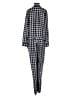 Equipment 100% Silk Checkered-gingham Gray Jumpsuit Size S - photo 2