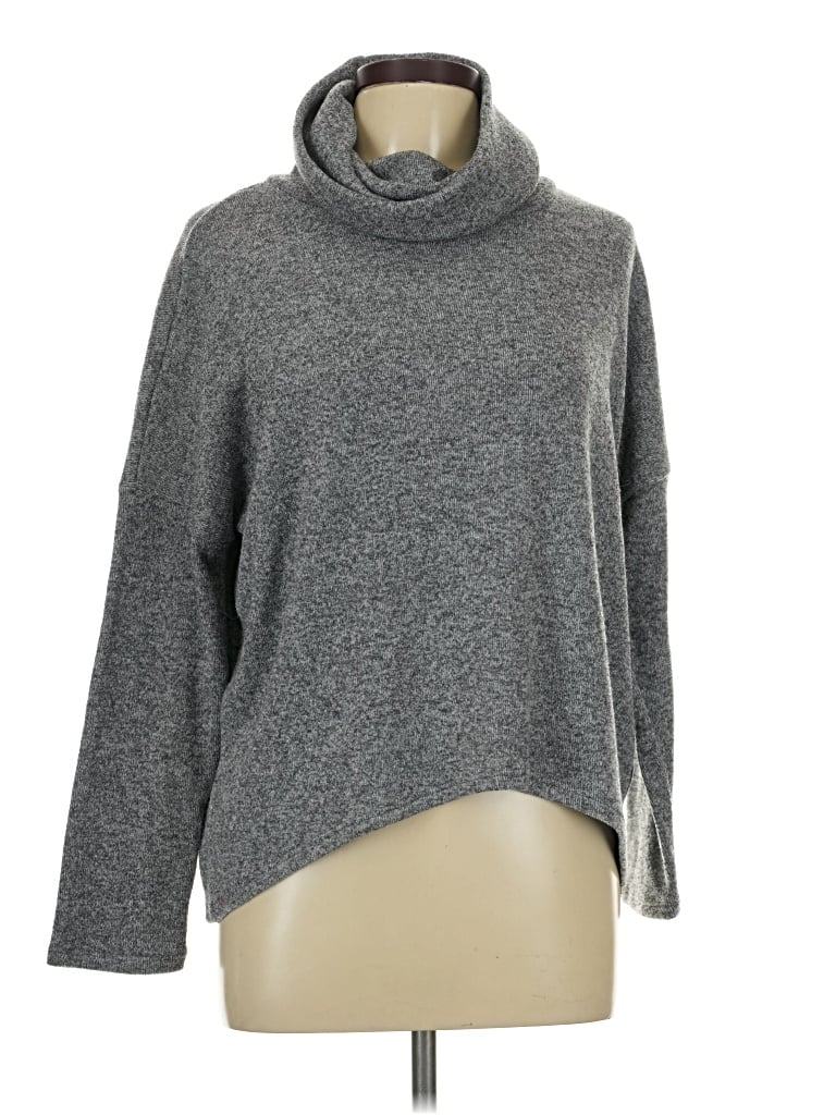 Pre-owned Clara Sun Woo Turtleneck Sweater In Gray