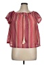 BCX Pink Short Sleeve Blouse Size XL - photo 1
