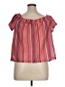 BCX Pink Short Sleeve Blouse Size XL - photo 2