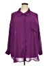 Shein 100% Polyester Purple 3/4 Sleeve Blouse Size 22 - photo 1