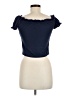 Earthbound Trading Co. Blue Short Sleeve Top Size M - photo 2