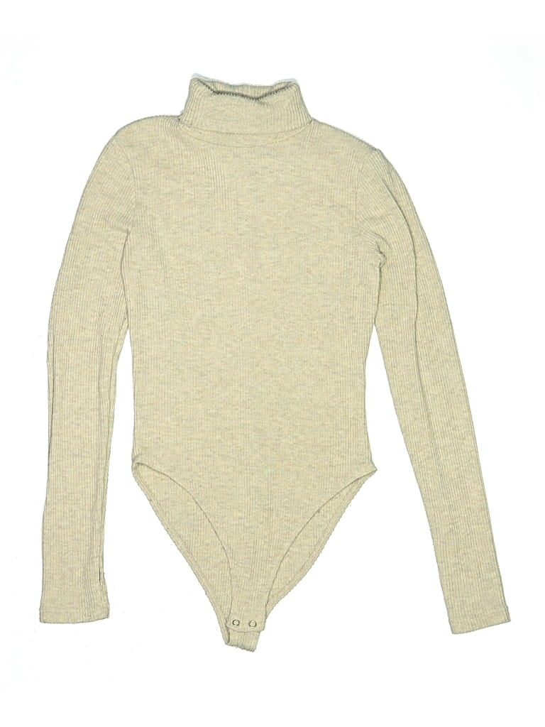 Pre-owned Forever 21 Bodysuit In Gray
