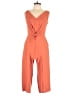 Gabby Skye 100% Polyester Solid Orange Jumpsuit Size 8 - photo 1