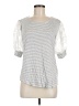 Kim & Cami Silver Short Sleeve Top Size M - photo 1