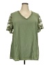 BLOOMCHIC 100% Polyester Green Short Sleeve Top Size 18 - 20 - photo 1