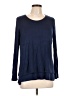 Elliott Lauren Blue Long Sleeve Top Size L - photo 1