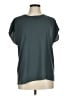 Halogen 100% Polyester Teal Short Sleeve Top Size M - photo 1
