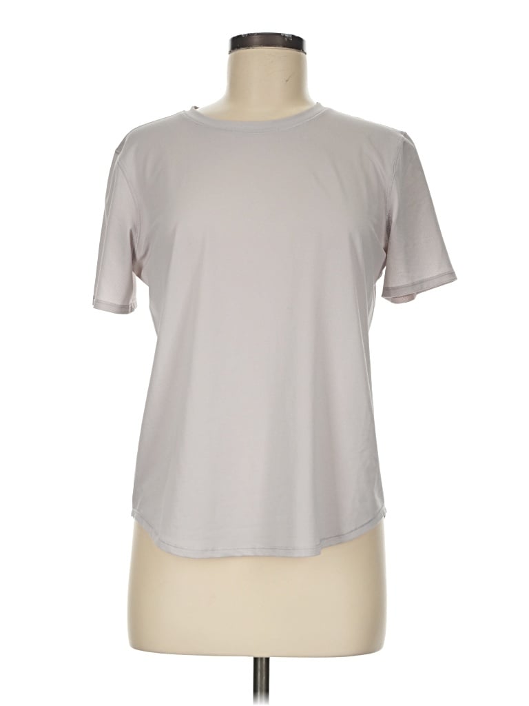 Pre-owned Lululemon Athletica Active T-shirt In Silver