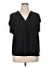 Banana Republic 100% Polyester Black Short Sleeve Blouse Size XL - photo 1