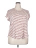 Bobeau Stripes Red Short Sleeve T-Shirt Size 2X - photo 1