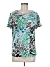Allison Daley Animal Print Teal Active T-Shirt Size M - photo 1