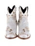 Liberty Black Floral White Ankle Boots Size 5 - photo 2