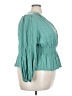 Old Navy Teal 3/4 Sleeve Blouse Size 3X - photo 4