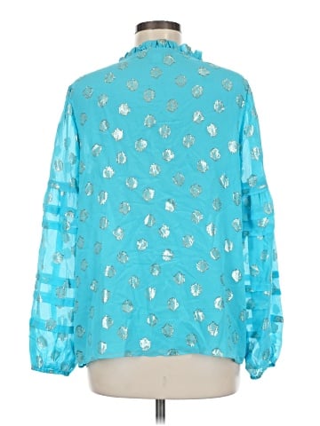 Lilly Pulitzer Long Sleeve Silk Top (view 2)